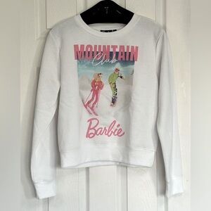 2228- Barbie Sweatshirt Junior Girl Size M NWT